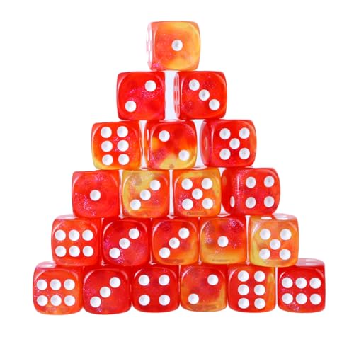 Acryl 12mm Zices Set Bunt Sechs Sided Dices Cube Mit Punkten Spielen Square Block Kinder Mathematikunterricht Bildungsspielzeug von SYJHHWGS