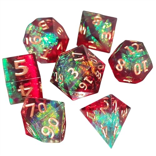 Gemischte Farbe Polyedrale Würfelharz Würfel Set Perfekt Für RPGs Und Brettspiele Für Cube Game Enthusiasts Abenteuer von SYJHHWGS