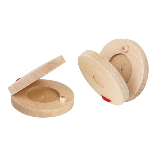 Holz Percussion Primärfarbe Castanets Round Dance Board Für Baby Musikinstrument Vorschule Frühes Bildungsspielzeug von SYJHHWGS