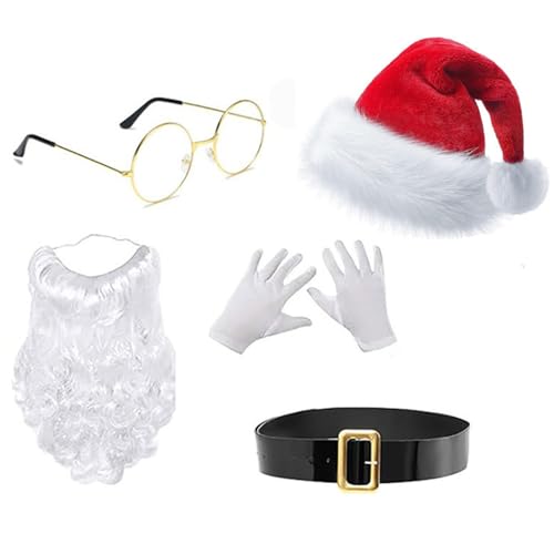 SYJHHWGS Anzug Weihnachtsmütze Handschuhen Set Weihnachten Requisiten Anzieh Party Accessoires von SYJHHWGS