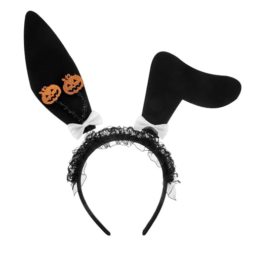 SYJHHWGS Bowknot Stirnbänder Halloween Stirnbänder Kaninchenohren Verkleiden Glitzer Halloween von SYJHHWGS