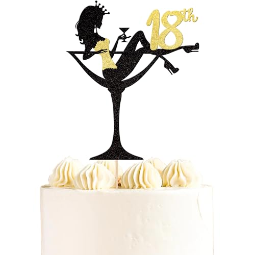 1 Stück Sitzendes Mädchen Tortendeko, 18th Geburtstag Cake Topper Glitter High Heel Mädchen Kuchen Deko für Mädchen Lady Spa Bachelorette Thema Geburtstag Party Kuchen Dekorationen Supplies Gold 1 Stück Sitzendes Mädchen Tortendeko, 18th Geburtstag Cake Topper Glitter High Heel Mädchen Kuchen Deko für Mädchen Lady Spa Bachelorette Thema Geburtstag Party Kuchen Dekorationen Supplies Gold von SYKYCTCY