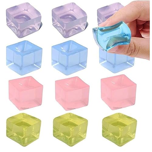 5Pcs Needoh,Hergestellt aus elastischem weichem Material Nee doh nice cube,langlebig und nicht leicht zu verformen Cube Fidget Toys,Ice Cube Stress Relief Toy Squeeze sensory fidget kann Stress von SYQZMYA