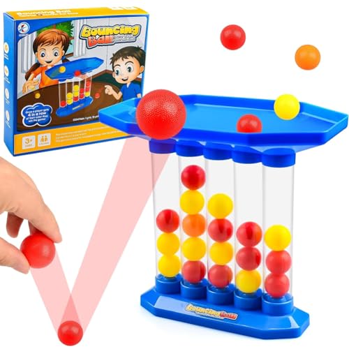 SYTTNUM Bouncing Ball Tischspiel,Bounce Off Game,Desktop Bouncing Toy,Bouncy Ball Tabletop Spiele,Jumping Ball Tabletop Ping Pong Spielballspiel,Familie Freunde Party Spiele für Kinder Erwachsene von SYTTNUM