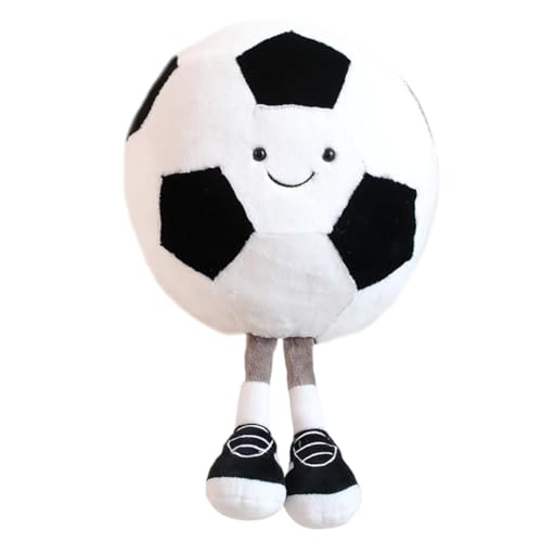 SYTTNUM Plüsch Fußball Spielzeug,Fußball Plüschtier Spielzeug,Fußball Kissen Weich Flauschig,Geschenk Für Fußball Liebhaber und Jungen Mädchen,19CM von SYTTNUM