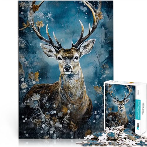 Abstrakter Kintsugi-Hirsch 1000-teiliges Puzzle für Erwachsene Denkspiel Jedes Stück ist einzigartig – Anspruchsvolles Familienspiel 38x26cm Abstrakter Kintsugi-Hirsch 1000-teiliges Puzzle für Erwachsene Denkspiel Jedes Stück ist einzigartig – Anspruchsvolles Familienspiel 38x26cm von SYUNFEI