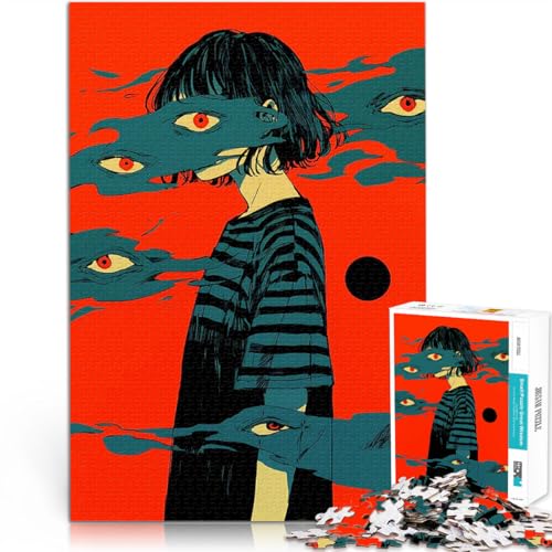 Anime-Mädchen mit Augen Puzzle 1000 Teile für Erwachsene Pädagogisches Spielzeug zum Stressabbau Tolle Geschenke und Spielzeuge 38x26cm Anime-Mädchen mit Augen Puzzle 1000 Teile für Erwachsene Pädagogisches Spielzeug zum Stressabbau Tolle Geschenke und Spielzeuge 38x26cm von SYUNFEI