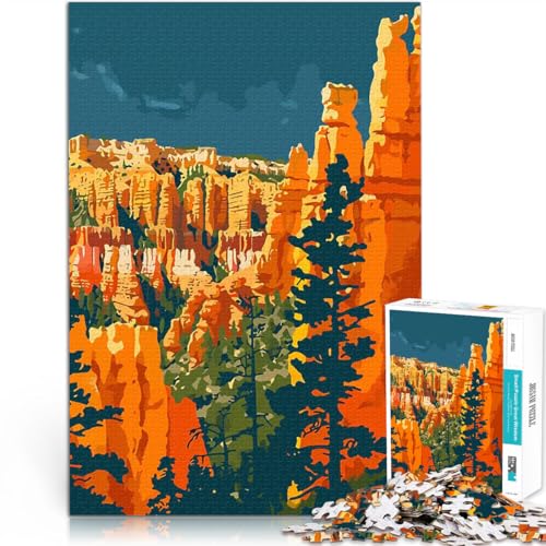 Bryce Canyon Naturkunst Puzzle für Erwachsene, 2000 Teile Spielspielzeug Heimdekoration Spielzeug 70x100cm Bryce Canyon Naturkunst Puzzle für Erwachsene, 2000 Teile Spielspielzeug Heimdekoration Spielzeug 70x100cm von SYUNFEI