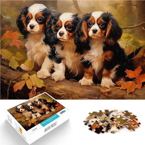 DREI Cavalier King Charles Spaniels 1000-teilige Puzzles für Teenager Lernspiele Wanddekoration Einzigartige Geburtstags 38x26cm DREI Cavalier King Charles Spaniels 1000-teilige Puzzles für Teenager Lernspiele Wanddekoration Einzigartige Geburtstags 38x26cm von SYUNFEI