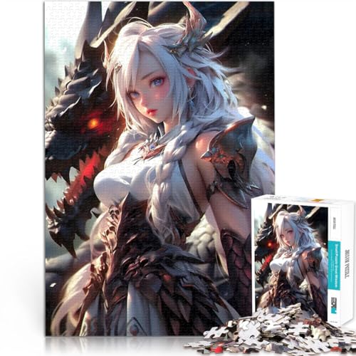 Drachenjungfrau-Kriegerin Puzzle 2000 Teile für Teenager Pädagogisches Spielzeug zum Stressabbau Wichtelgeschenke 70x100cm Drachenjungfrau-Kriegerin Puzzle 2000 Teile für Teenager Pädagogisches Spielzeug zum Stressabbau Wichtelgeschenke 70x100cm von SYUNFEI