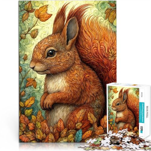 Eichhörnchen im Fantasiewald Puzzle 1000 Teile für Teenager Spielzeug für die ganze Familie Tolle Geschenke und Spielzeuge 38x26cm Eichhörnchen im Fantasiewald Puzzle 1000 Teile für Teenager Spielzeug für die ganze Familie Tolle Geschenke und Spielzeuge 38x26cm von SYUNFEI