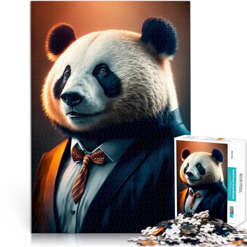 Panda Puzzle für Erwachsene 1000 Teile Gehirnintelligenz-Herausforderung süchtig machendes Spielzeug für Heimdekoration 38x26cm Panda Puzzle für Erwachsene 1000 Teile Gehirnintelligenz-Herausforderung süchtig machendes Spielzeug für Heimdekoration 38x26cm von SYUNFEI