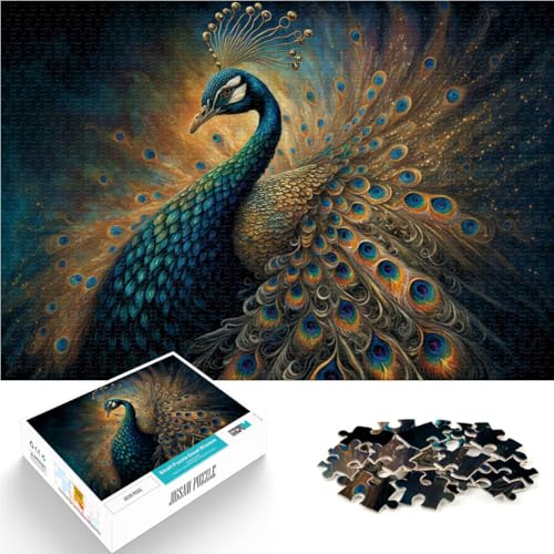 Pfau Teenager-Puzzles 1000 Teile Gehirnintelligenz-Herausforderung süchtig machendes Spielzeug Heimdekoration Spielzeug 38x26cm Pfau Teenager-Puzzles 1000 Teile Gehirnintelligenz-Herausforderung süchtig machendes Spielzeug Heimdekoration Spielzeug 38x26cm von SYUNFEI