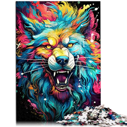 Puzzle für Erwachsene, 1000 Teile, Farbmalerei, Wolf, schwierig, 19,7 x 29,5 Zoll, Weihnachts- und Geburtstagsgeschenk, geeignet für Teenager ab 14 Jahren Puzzle für Erwachsene, 1000 Teile, Farbmalerei, Wolf, schwierig, 19,7 x 29,5 Zoll, Weihnachts- und Geburtstagsgeschenk, geeignet für Teenager ab 14 Jahren von SYUNFEI