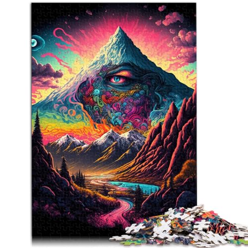 Puzzle, Lernspiele, Psychedelic Valley, 500 Teile, Puzzle-Spielzeug, Holzpuzzle, Spiele, Spielzeug, Geschenk ganze Familie und Dieses (38 x 52 cm) von SYUNFEI