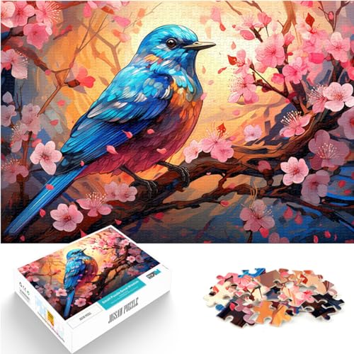 Puzzle, Lernspiele, buntes Vogel- und Blumenpuzzle für Erwachsene und Kinder, 300 Teile, Holzpuzzle, Spielzeug für die Familie, Puzzle, Geschenk für die Familie (26 x 38 cm) von SYUNFEI