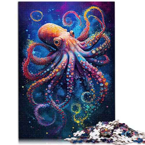 Puzzle, intelligentes Oktopus-Puzzle, 1000 Teile, für Erwachsene und Kinder, Holzpuzzle, Spiele, Spielzeug, Geschenk, Stressabbau, schwierige Herausforderung (50 x 75 cm) von SYUNFEI