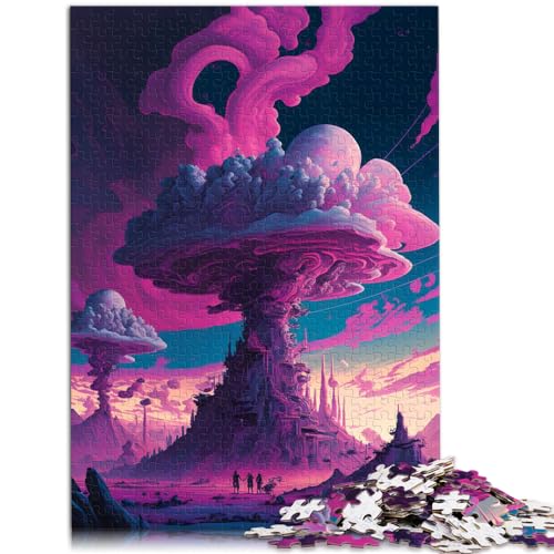 Puzzle, wunderschöne Weltraumlandschaft, 1000 Teile, für Erwachsene, Holzpuzzle, Entspannungspuzzlespiele, ganze Familie (50 x 75 cm) von SYUNFEI