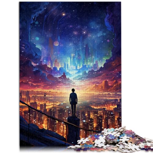 Puzzle, wunderschönes und spektakuläres Stadtpuzzle für Erwachsene und Ren, 300-teiliges Holzpuzzle, lustige Puzzlespiele, anspruchsvolles, schwieriges Puzzle (26 x 38 cm) von SYUNFEI