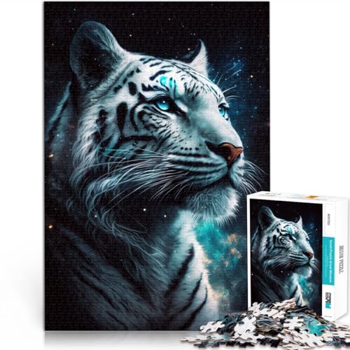 Puzzle „White Tiger Galaxy“ 1000 Teile für Erwachsene, 50 x 75 cm, Holzbrettpuzzle für Erwachsene und Kinder ab 14 Jahren, anspruchsvolles Spiel, Geschenke Puzzle „White Tiger Galaxy“ 1000 Teile für Erwachsene, 50 x 75 cm, Holzbrettpuzzle für Erwachsene und Kinder ab 14 Jahren, anspruchsvolles Spiel, Geschenke von SYUNFEI