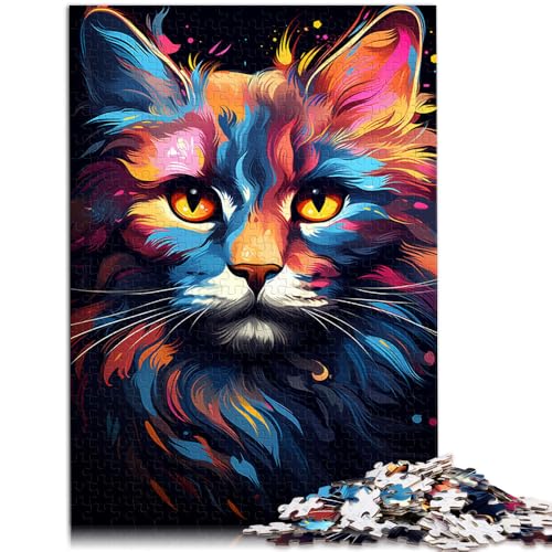 Puzzle 1000 Teile für Erwachsene, Bizarre Art Cat, Puzzle-Wanddekoration, 19,7 x 29,5 Zoll, Teenager ab 14 Jahren Puzzle 1000 Teile für Erwachsene, Bizarre Art Cat, Puzzle-Wanddekoration, 19,7 x 29,5 Zoll, Teenager ab 14 Jahren von SYUNFEI