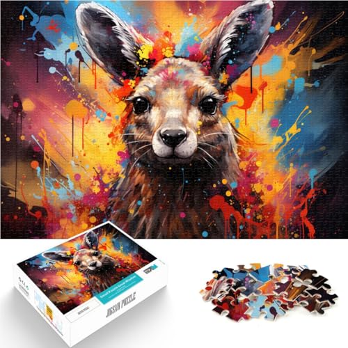 Puzzle 1000 Teile für Erwachsene, Känguru-Malerei, Puzzle, Lernspiele, 19,7 x 29,5 Zoll, anspruchsvolles Puzzlespiel und Familienspiel Puzzle 1000 Teile für Erwachsene, Känguru-Malerei, Puzzle, Lernspiele, 19,7 x 29,5 Zoll, anspruchsvolles Puzzlespiel und Familienspiel von SYUNFEI