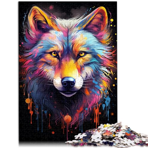 Puzzle für Erwachsene, 1000 Teile, Wolf-Puzzle – anspruchsvolles Spiel, Weihnachtswunschliste mit Weihnachtsmann,38x52cm von SYUNFEI