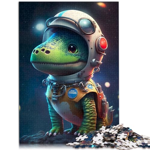 Puzzle Astronaut Weltraum Dinosaurier 1000 Teile Puzzle Holzpuzzle Denkspiel Jedes Teil ist einzigartig - Anspruchsvolles Familienspaßspiel (50x75cm) von SYUNFEI