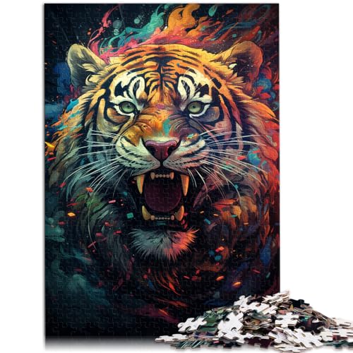 Puzzle Fantasietiger, 1000 Teile, 50 x 75 cm, Holzbrettpuzzle, geeignet für Erwachsene und Kinder ab 14 Jahren, tolles Geschenk für Erwachsene und Kinder von SYUNFEI