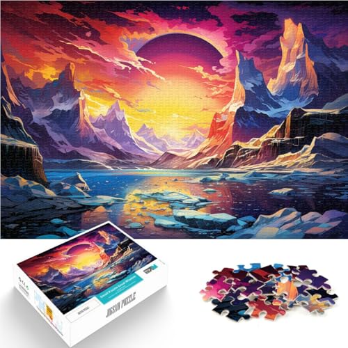 Puzzle-Geschenk, Landschaftspuzzle für Erwachsene und Kinder, 1000 Teile, 50 x 75 cm, Holzbrettpuzzle für Erwachsene und Kinder ab 14 Jahren, tolles Geschenk für Erwachsene von SYUNFEI