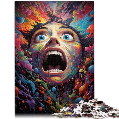 Puzzle für Erwachsene, 1000 Teile, Gemälde eines Mädchens, anspruchsvolles Spiel, einzigartige Heimdekoration und Geschenke, 14,96 x 20,47 Zoll von SYUNFEI