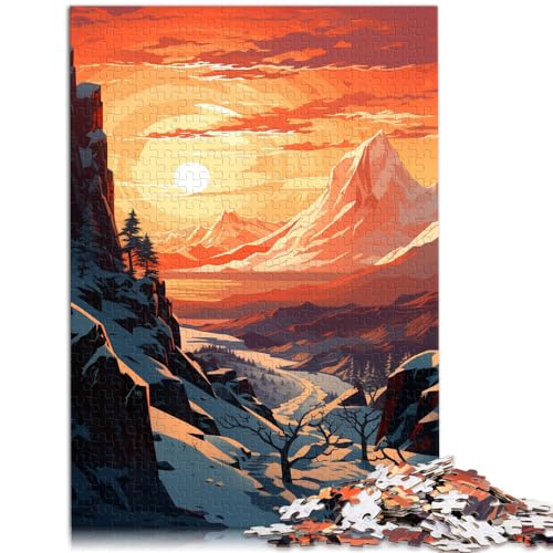 Puzzle-Geschenk „Reiserichtung“ Puzzle für Erwachsene, 1000 Puzzles aus Holz – anspruchsvolles Spiel, ganze Familie und (50 x 75 cm) von SYUNFEI