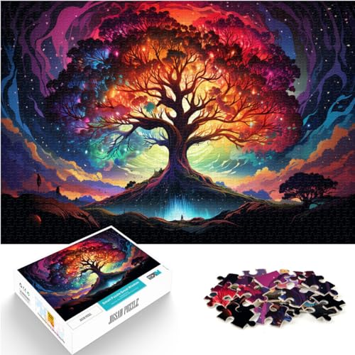 Puzzle-Geschenk Fantasie-Lebensbaum für Erwachsene 1000-Teile-Puzzle Holzpuzzle Geschenke Familienspiel Stressabbau Schwieriges Herausforderungspuzzle （50x75cm） von SYUNFEI