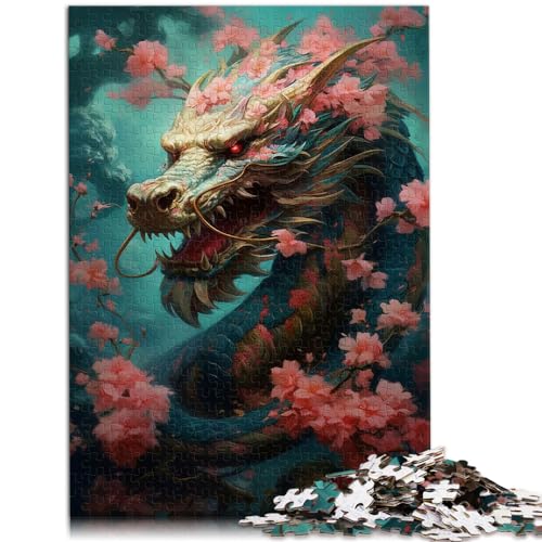 Puzzle Japanische Drachenkirsche 1000 Teile für Erwachsene Geschenke Holzpuzzle Lernen Lernspielzeug Familienspiele Familienspaß Puzzle von （50x75cm） von SYUNFEI