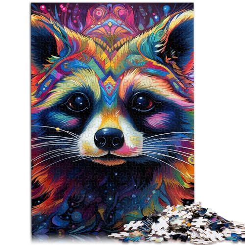 Puzzle Jigsaw Puzzle Art Roter Panda 1000-teiliges Puzzle für Erwachsene Holzpuzzle Lustiges Geschenk Jedes Teil ist einzigartig - Herausforderndes, lustiges Familienspiel （50x75cm） von SYUNFEI