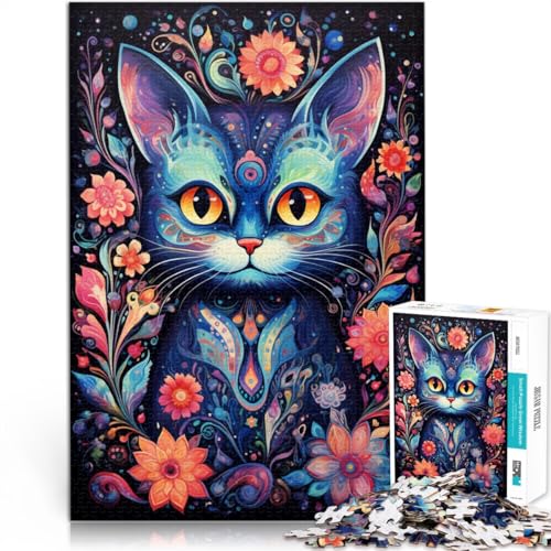 Puzzle Katzenmalerei, 1000 Teile, Puzzlespiel, 50 x 75 cm, Holzbrettpuzzle für Erwachsene und Kinder ab 14 Jahren, anspruchsvolles Spielgeschenk Puzzle Katzenmalerei, 1000 Teile, Puzzlespiel, 50 x 75 cm, Holzbrettpuzzle für Erwachsene und Kinder ab 14 Jahren, anspruchsvolles Spielgeschenk von SYUNFEI