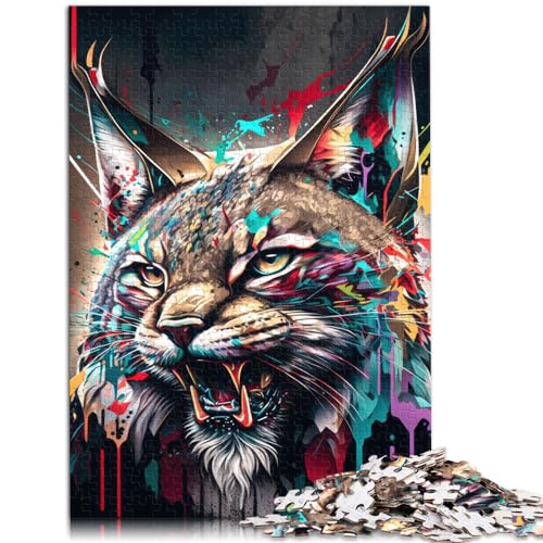 Puzzle Luchs 1000 Teile, Geschenke für Erwachsene, Holzpuzzle, Puzzle, Lernspiele, Heimdekoration. Puzzle eignet ganze Familie und Dieses （50x75cm） von SYUNFEI