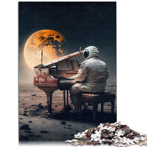 Puzzle | Puzzle „Piano im Weltraum“, 1000 Teile Puzzle für Erwachsene, Holzpuzzle, Mitmachspiel, ganze Familie und (50 x 75 cm) von SYUNFEI