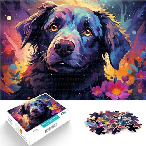 Puzzle-Spielzeug, süßes Fantasie-Puzzle mit Hund, für Erwachsene, 500 Stück einfache Puzzles, Spaß für zu Hause, Aktivitäten, Geburtstagsgeschenk, Reisegeschenk, (38 x 52 cm) von SYUNFEI