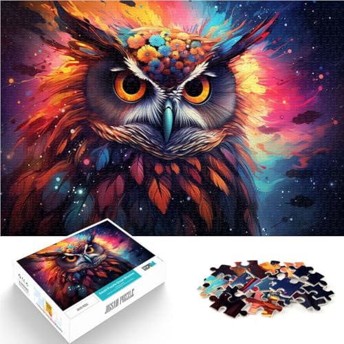 Puzzle für Erwachsene, 1000 Teile, Sternenhimmel-Eule, Lernpuzzle, 38x52cm, für Teenager ab 14 Jahren Puzzle für Erwachsene, 1000 Teile, Sternenhimmel-Eule, Lernpuzzle, 38x52cm, für Teenager ab 14 Jahren von SYUNFEI