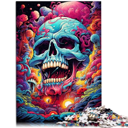 Puzzle Totenkopf für Erwachsene, 1000 Teile,26x38cm, Kartonpuzzle, geeignet für Erwachsene und Kinder ab 14 Jahren, als Puzzle-Geschenk für Erwachsene von SYUNFEI