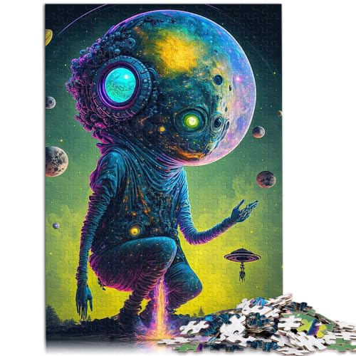 Puzzle für Alien-Monster, 1000 Teile, Premium-Puzzle, Holzpuzzle, Familienpuzzle, bei dem jedes Teil einzigartig ist – anspruchsvolles, unterhaltsames Familienspiel (50 x 75 cm) von SYUNFEI