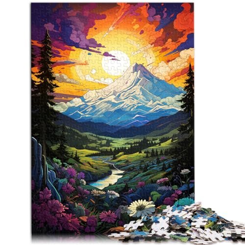 Puzzle für Erwachsene, „Das psychedelische Tal ist riesig“, 1000-teiliges Puzzle aus Holz, Lernspiele, Familienpuzzlespiel, Geburtstagsgeschenke (50 x 75 cm) von SYUNFEI