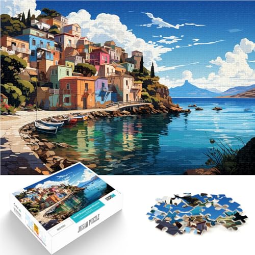 Puzzle für Erwachsene, 1000 Teile, Ägäis, anspruchsvolles Spielspielzeug, 19,7 x 29,5 Zoll, Weihnachts- und Geburtstagsgeschenk für Teenager ab 14 Jahren Puzzle für Erwachsene, 1000 Teile, Ägäis, anspruchsvolles Spielspielzeug, 19,7 x 29,5 Zoll, Weihnachts- und Geburtstagsgeschenk für Teenager ab 14 Jahren von SYUNFEI