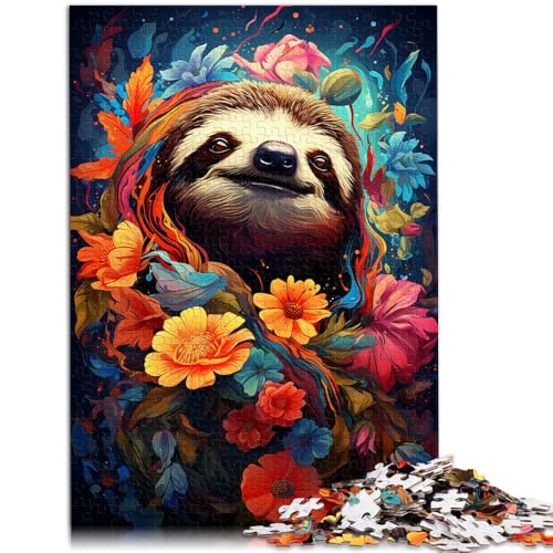 Puzzle für Erwachsene, 1000 Teile, Farbmalerei, Faultier, Puzzle für Lernspiele, Herausforderungsspielzeug, 19,7 x 29,5 Zoll, Familienspiel, Stressabbau, schwieriges Herausforderungspuzzle Puzzle für Erwachsene, 1000 Teile, Farbmalerei, Faultier, Puzzle für Lernspiele, Herausforderungsspielzeug, 19,7 x 29,5 Zoll, Familienspiel, Stressabbau, schwieriges Herausforderungspuzzle von SYUNFEI