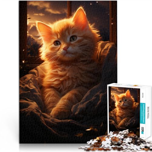 Puzzle für Erwachsene, 1000 Teile, Katze auf dem Sofa, Spaß für die ganze Familie, 50x75 cm, Wichtelgeschenke für Teenager ab 14 Jahren Puzzle für Erwachsene, 1000 Teile, Katze auf dem Sofa, Spaß für die ganze Familie, 50x75 cm, Wichtelgeschenke für Teenager ab 14 Jahren von SYUNFEI