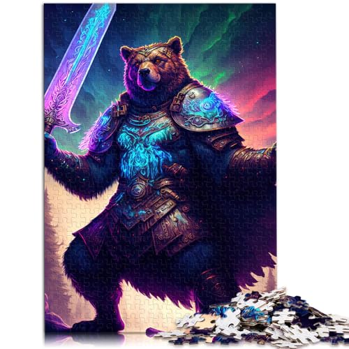 Puzzle für Erwachsene, 1000 Teile, Schildkriegerbär, das Puzzle 19,7 x 29,5 Zoll, tolles Geschenk für die ganze Familie Puzzle für Erwachsene, 1000 Teile, Schildkriegerbär, das Puzzle 19,7 x 29,5 Zoll, tolles Geschenk für die ganze Familie von SYUNFEI