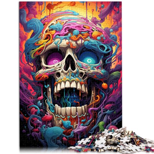 Puzzle für Erwachsene, 1000 Teile, Totenkopfzeichnung, anspruchsvolles Spiel,50x75cm, lustiges Geschenk für Teenager ab 14 Jahren von SYUNFEI