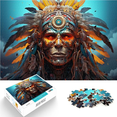 Puzzle für Erwachsene, 1000 Teile, indischer Krieger, Lernspielzeug, 50x75 cm, Weihnachtspuzzle-Geschenke für Teenager ab 14 Jahren Puzzle für Erwachsene, 1000 Teile, indischer Krieger, Lernspielzeug, 50x75 cm, Weihnachtspuzzle-Geschenke für Teenager ab 14 Jahren von SYUNFEI