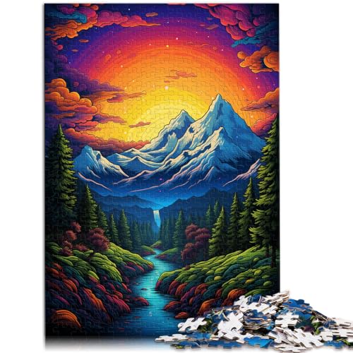 Puzzle für Erwachsene, Alpen, 1000 Teile, 38 x 52 cm, Kartonpuzzles für Erwachsene und Kinder ab 14 Jahren, Puzzle, genießen Sie Spiele für Erwachsene von SYUNFEI